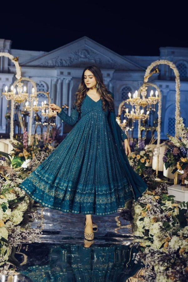 anarkali suit party wear